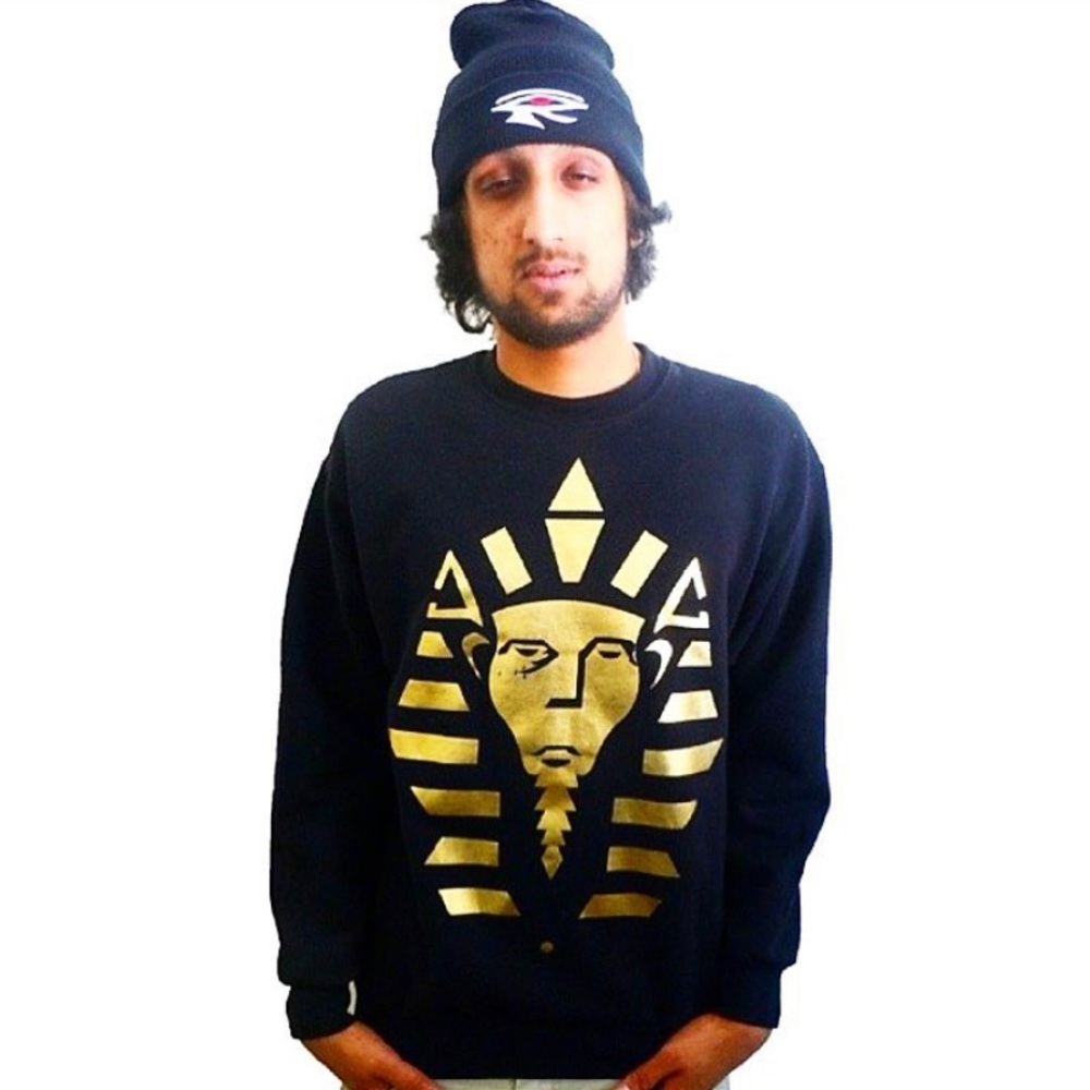 Gold foil Pharaoh sweater